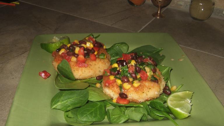 Shrimp Cakes With a Black Bean and Corn Salsa created by barby64