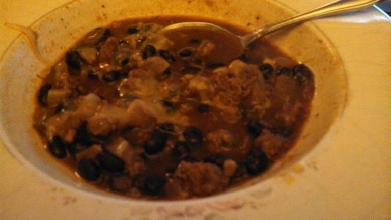 Black Bean Chili Soup Created by Elmotoo