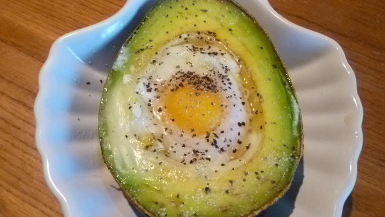 Egg in Avocado Hole Created by Ambervim