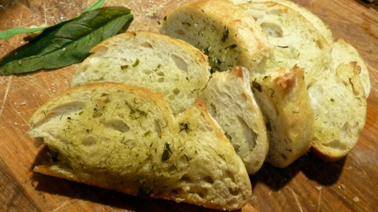 Olive Oil, Herb and Garlic Bread Created by momaphet