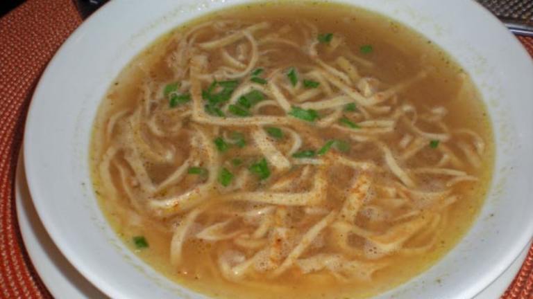 Frittatensuppe - Beef Broth Topped With Strips of Sliced Pancake Created by gemini08