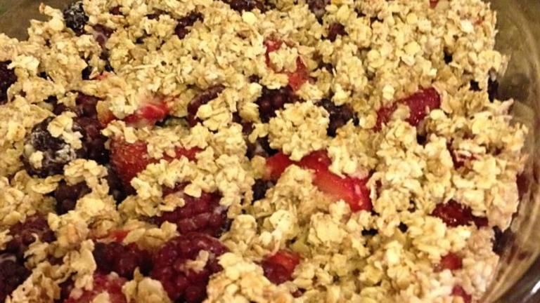 Low Fat Strawberry & Blackberry Crisp created by OUAbbitude83