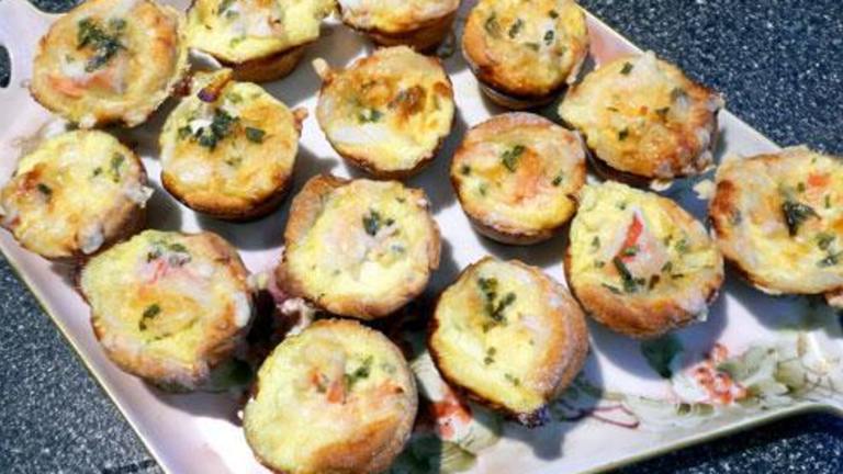 Mini Crab Quiche Appetizers Created by Outta Here