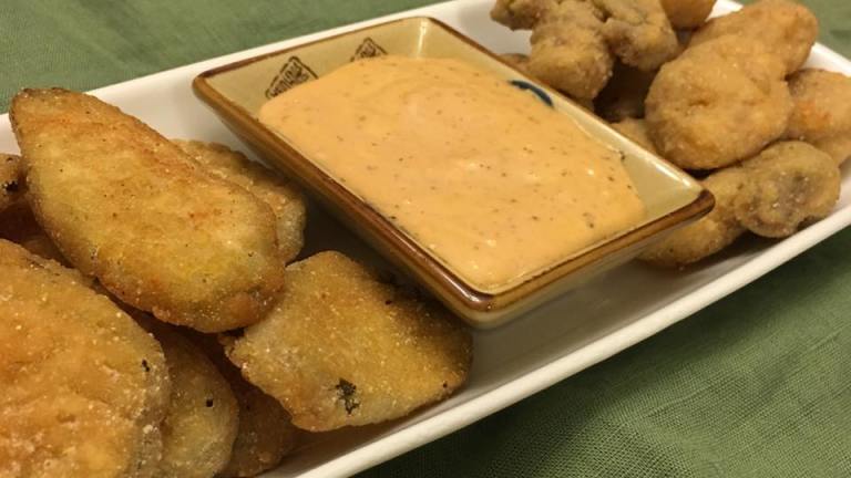 Uncle Bubba's Fried Dill Pickles created by Spoonless Kitchen