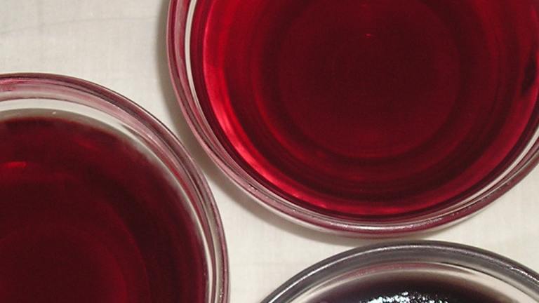 Pomegranate (or Cranberry) Gelatin created by Jenny Sanders