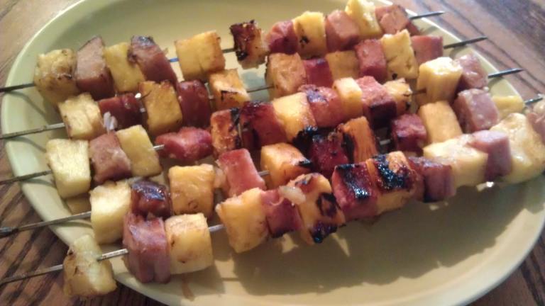 Grilled Ham & Pineapple Kabobs created by GoodFoodMood