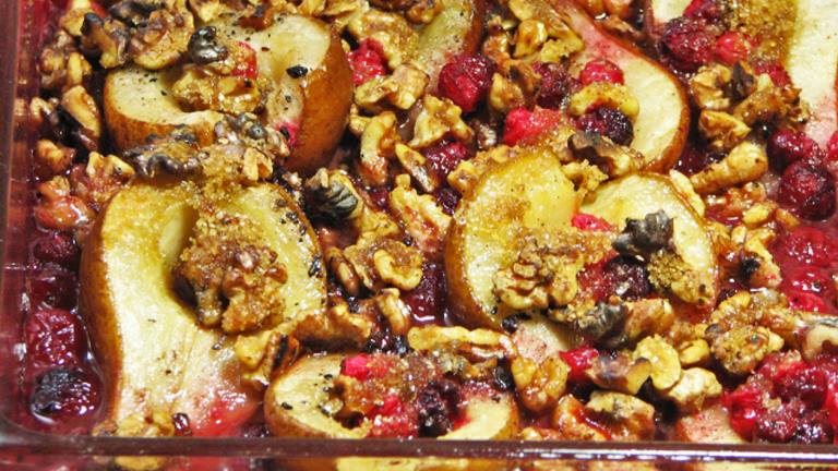 Roasted Pears With Fresh Cranberries Created by KerfuffleUponWincle