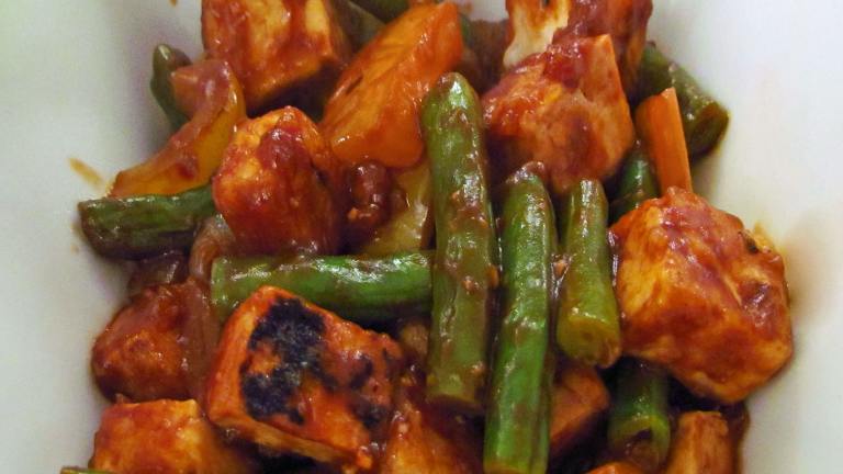 Hoisin-Glazed Tempeh With Green Beans and Cashews Created by BB2011