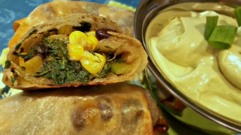 Baked Southwestern Egg Rolls With Avocado Ranch created by FLKeysJen