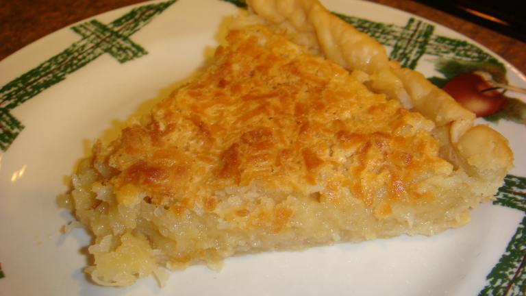 Easy Coconut Pie Created by Barenakedchef