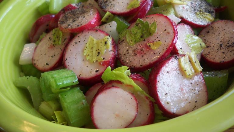 Celery and Radish Salad Created by Parsley
