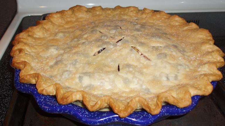 Blueberry Rhubarb Pie Created by jeanettevarner