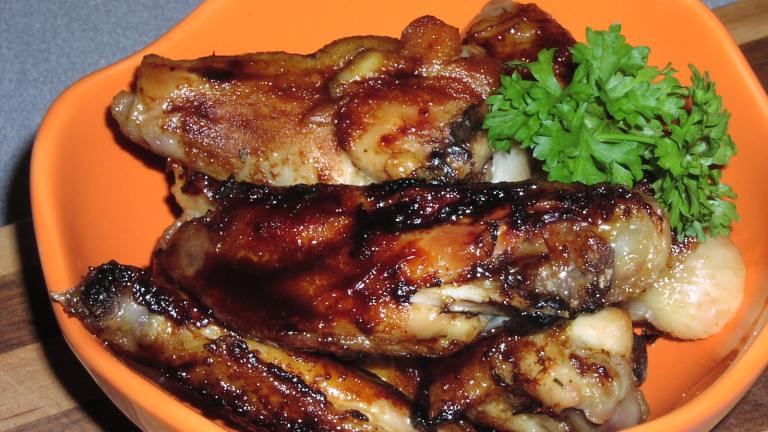 Sweet and Spicy Grilled Chicken Wings created by teresas