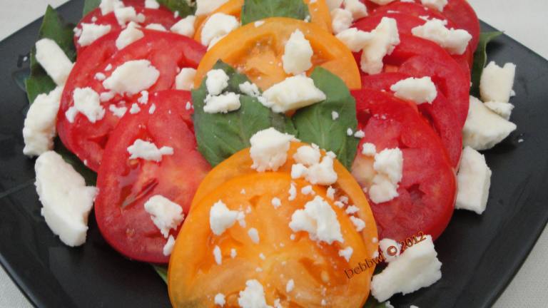 Sticky Balsamic Tomato Salad Created by Debbwl