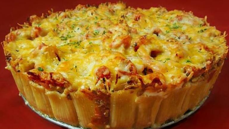 Italian Rigatoni Pie Created by Cooking Creation