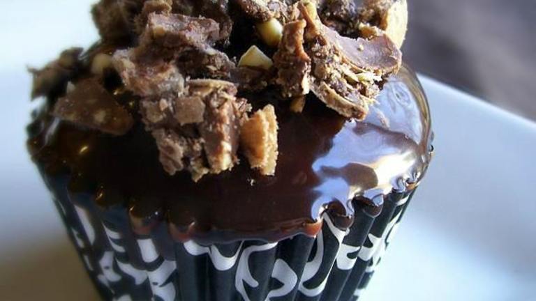 Chocolate Cupcakes With Nutella-Kahlua Ganache and Ferrero Roche created by Cooking Creation