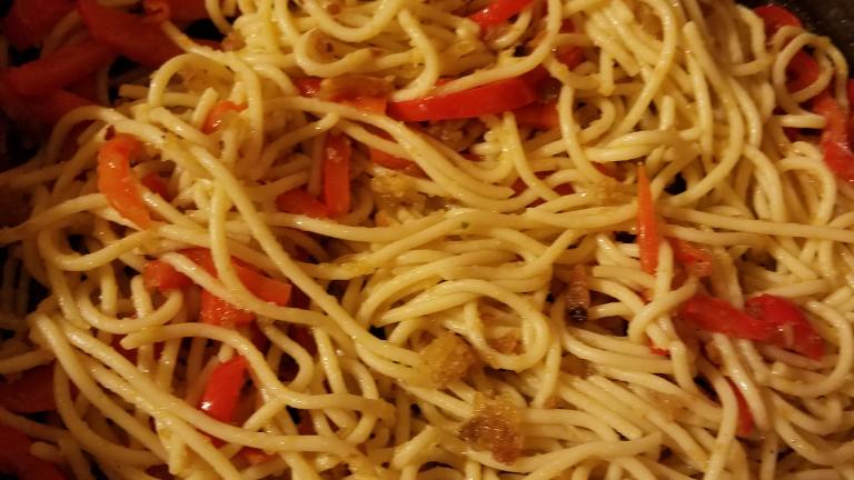 Spaghettini with Peppers and Sand created by meandg