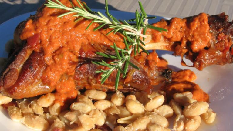 Lamb Shanks on Cannellini Beans created by K9 Owned