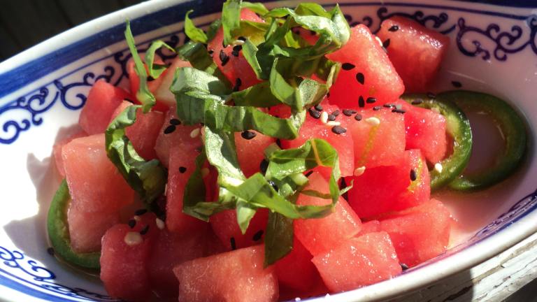 Watermelon Salad With Jalapeno and Lime Created by Nif_H