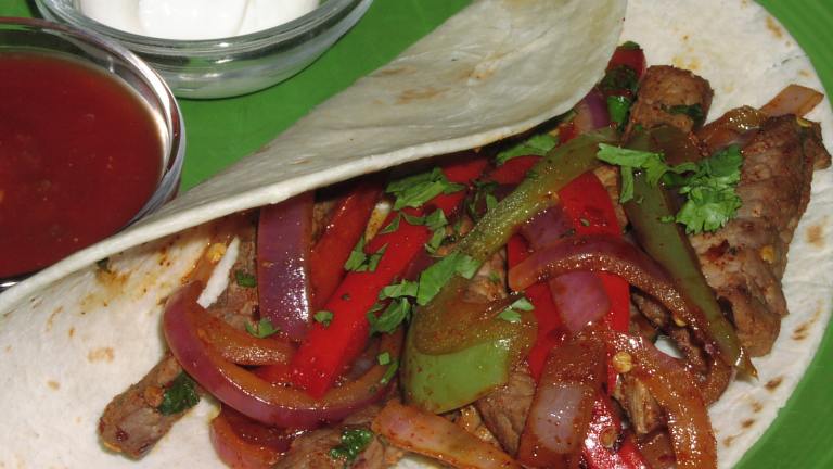 Spicy Steak Fajitas - Mexico Created by teresas