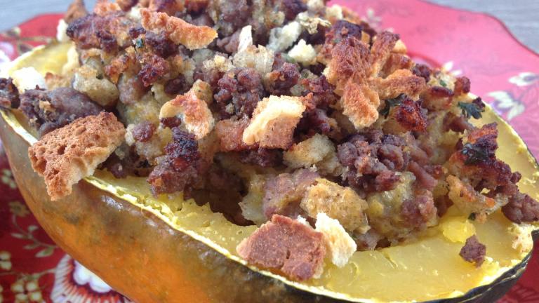 Stuffed Acorn Squash With Beef and Onion created by AZPARZYCH