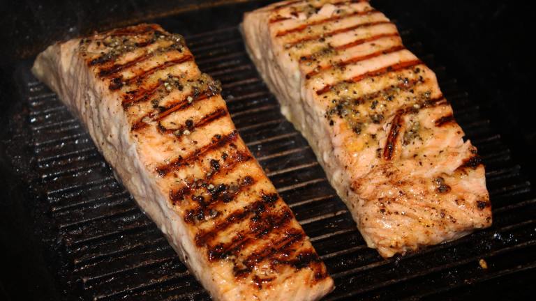 Simple and Light Grilled Salmon With Lime Zest Created by Leggy Peggy