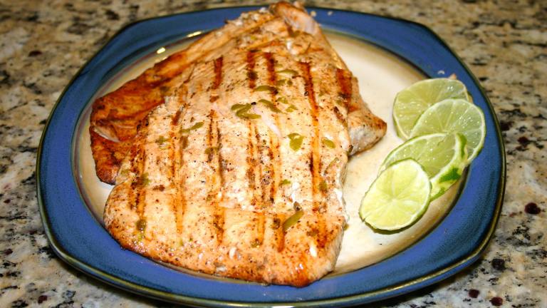 Simple and Light Grilled Salmon With Lime Zest Created by diamurr