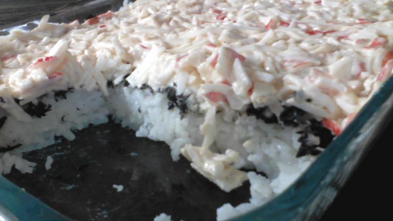 Spicy Crab Sushi Casserole Created by betsaroo
