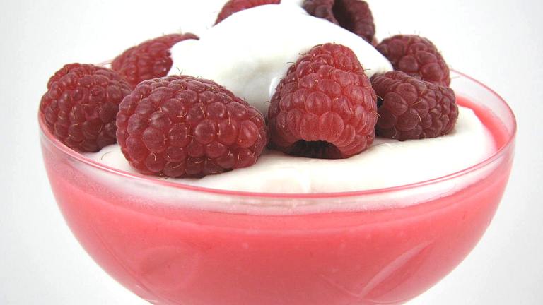Raspberry Pink Velvet Gelatin-Yogurt Mousse created by Kathy