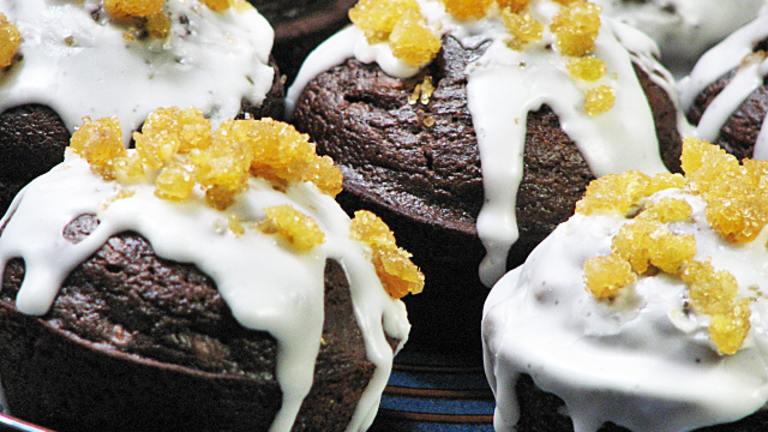 Giant Pumpkin Muffins With Molasses-Ginger Glaze Created by KerfuffleUponWincle