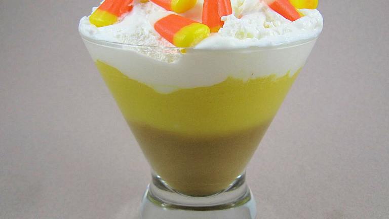 Candy Corn Layered Pudding Created by Kathy