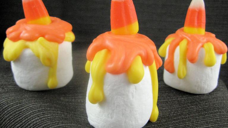 Candy Corn Marshmallows Created by Kathy