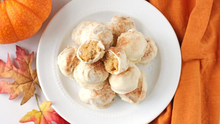 Pumpkin Cookie Truffles Created by DeliciousAsItLooks