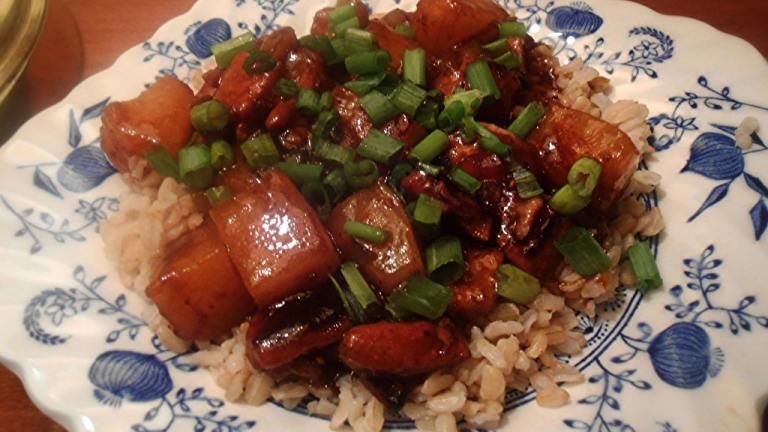Fruited Sweet-Sour Pork Created by pammyowl