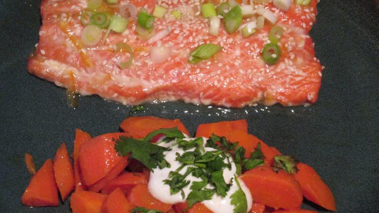 Grilled Salmon With Orange Glaze Created by DailyInspiration