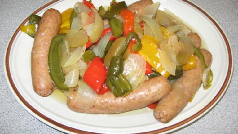 Crock Pot Bratwurst and Peppers Created by Papa D 1946-2012