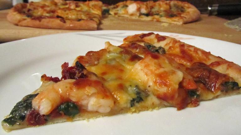 All American Ranch Spinach Shrimp Pizza #RSC created by Rita1652