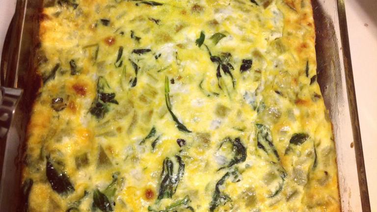 Low-Carb Crustless Green Chile and Cheese Quiche Created by SF_n8ive