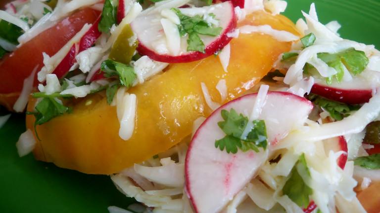 Tomato and Oaxacan Cheese Salad created by Parsley