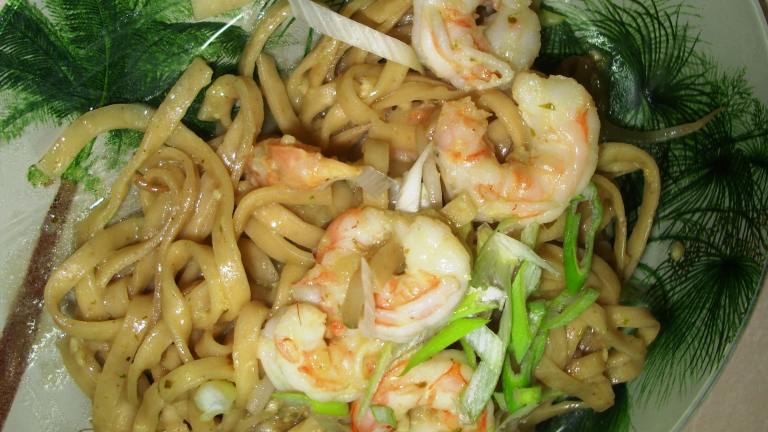 Laksa Flavoured Prawns/Shrimp and Hokkien Noodles Created by Karen Elizabeth