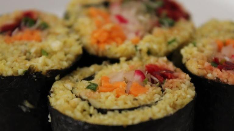 Indian Cauliflower Rice Raw Foods Sushi Created by mickeydownunder
