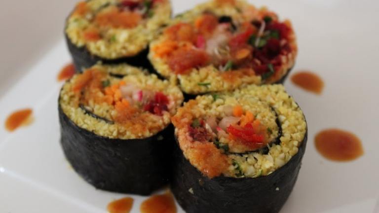 Indian Cauliflower Rice Raw Foods Sushi Created by mickeydownunder