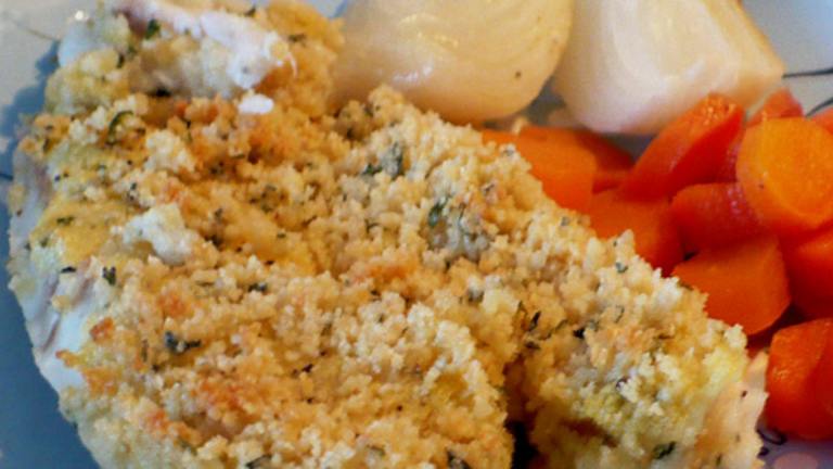 Dijon & Parmesan Crusted Halibut created by twissis
