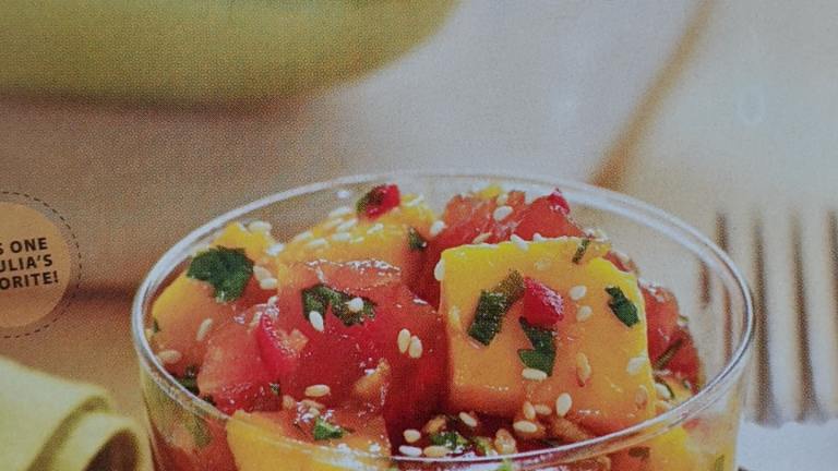 Tuna and Mango Sashimi Salad created by Leslie A.