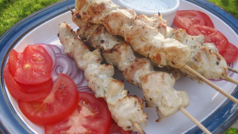 Chicken Souvlaki With Tzatziki Sauce Created by Lynn in MA