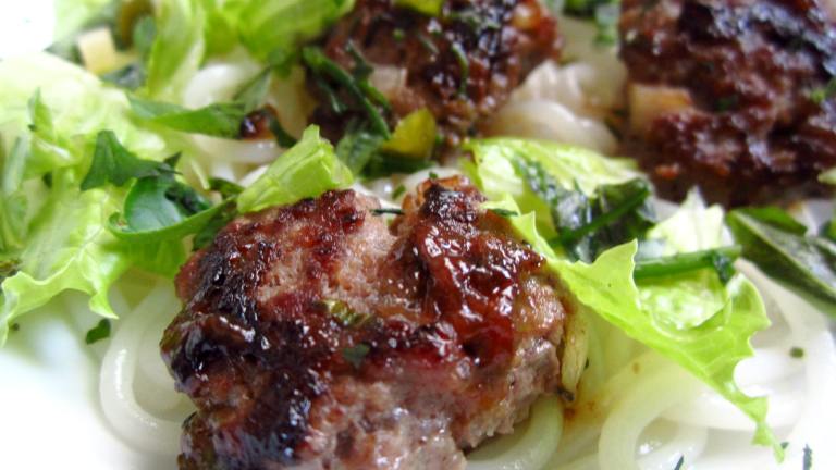 Bun Cha (Vietnamese Pork Meatball and Noodle Salad) created by gailanng