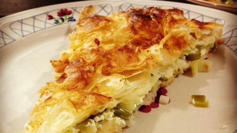 Albanian Spinach Pie (Byrek Me Spinaq or Pite) created by Besas Albanian Reci