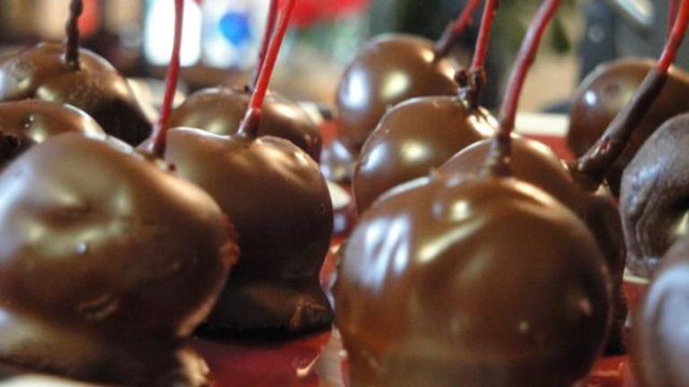 Chocolate Rum Soaked Cherries created by Muffin Goddess