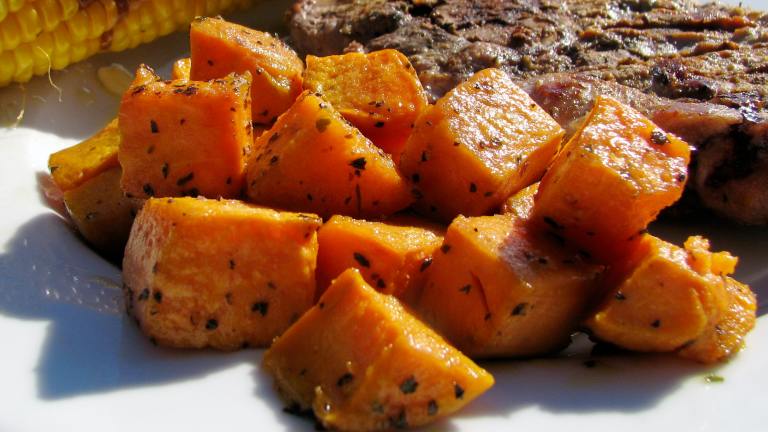Cajun Roasted Sweet Potatoes Created by lazyme