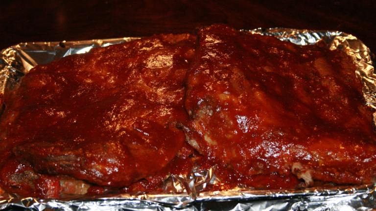 Dad's Oven Baked Ribs Created by Petite Mommy